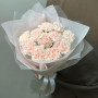11 кремовых гвоздик